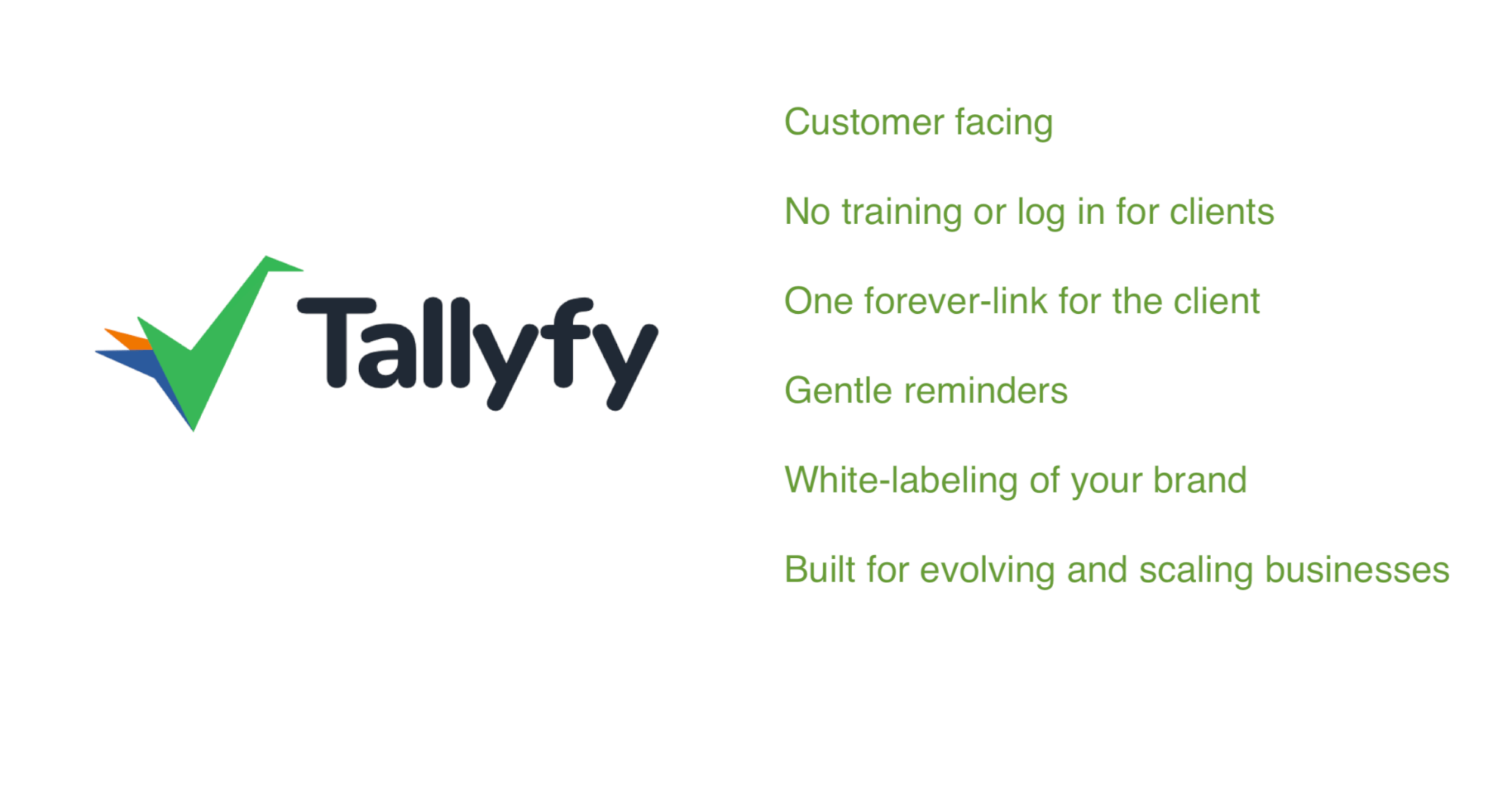 Tallyfy features